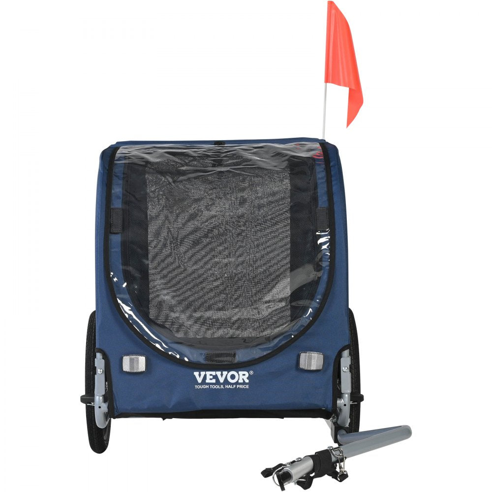 DT815 - VEVOR 31.9" Dog Bike Trailer, Supports Pets Up to 100 lbs