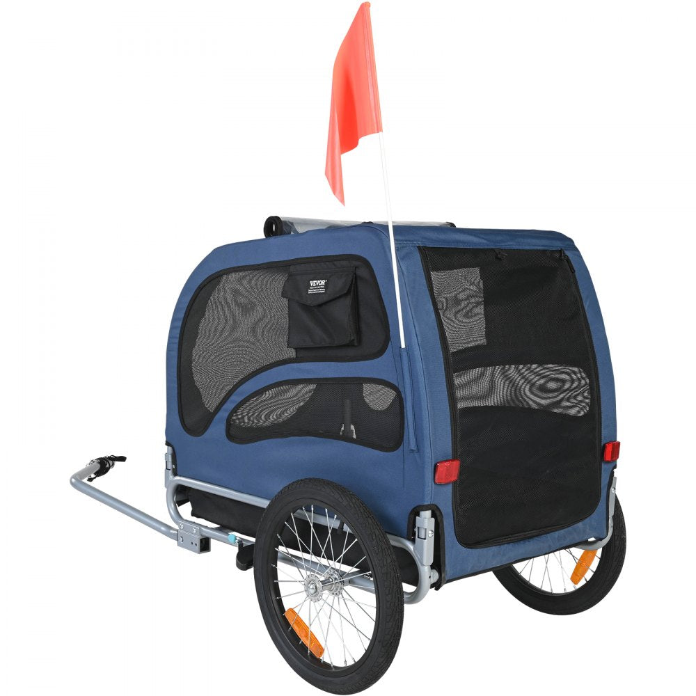 DT815 - VEVOR 31.9" Dog Bike Trailer, Supports Pets Up to 100 lbs