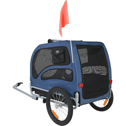 DT815 - VEVOR 31.9" Dog Bike Trailer, Supports Pets Up to 100 lbs
