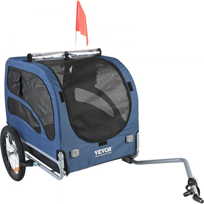 DT815 - VEVOR 31.9" Dog Bike Trailer, Supports Pets Up to 100 lbs