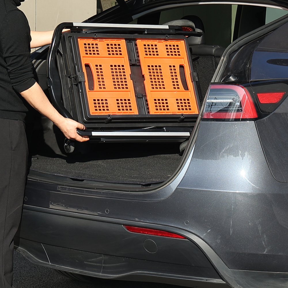 JY-FC2 - Versatile Collapsible Cart for 198 lbs, Includes Storage Crate