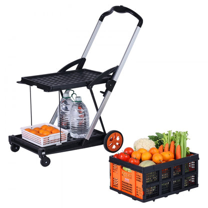 JY-FC2 - Versatile Collapsible Cart for 198 lbs, Includes Storage Crate
