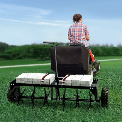 N1011 - 40-Inch Tow Behind Aerator for Healthy Grass and Soil