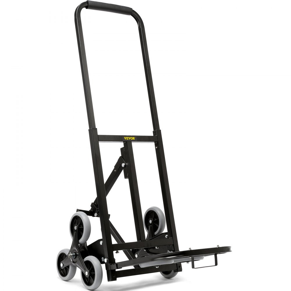 010985920340 - Heavy-Duty VEVOR Stair Climbing Hand Truck, Adjustable Handle & 375 lbs Capacity