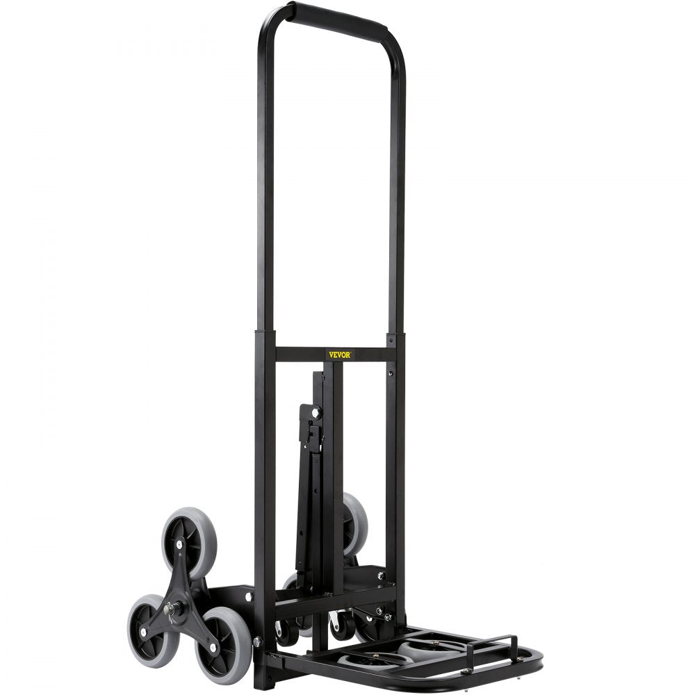 010985920340 - Heavy-Duty VEVOR Stair Climbing Hand Truck, Adjustable Handle & 375 lbs Capacity