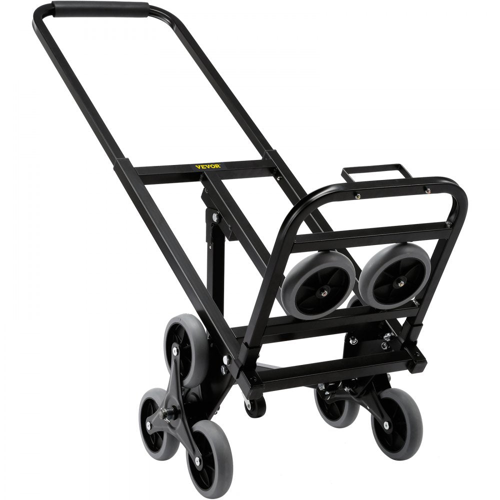 010985920340 - Heavy-Duty VEVOR Stair Climbing Hand Truck, Adjustable Handle & 375 lbs Capacity