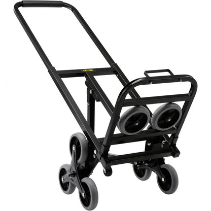 010985920340 - Heavy-Duty VEVOR Stair Climbing Hand Truck, Adjustable Handle & 375 lbs Capacity