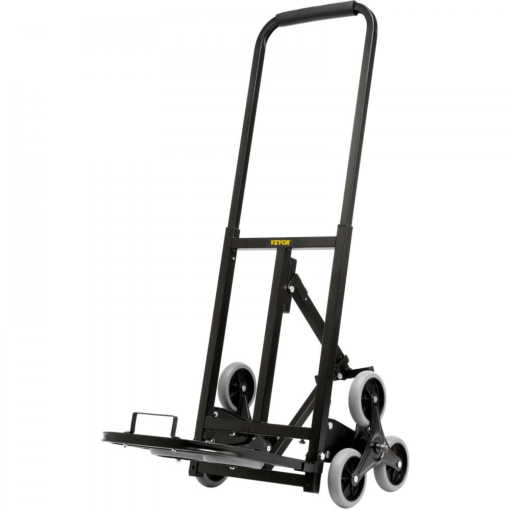 010985920340 - Heavy-Duty VEVOR Stair Climbing Hand Truck, Adjustable Handle & 375 lbs Capacity