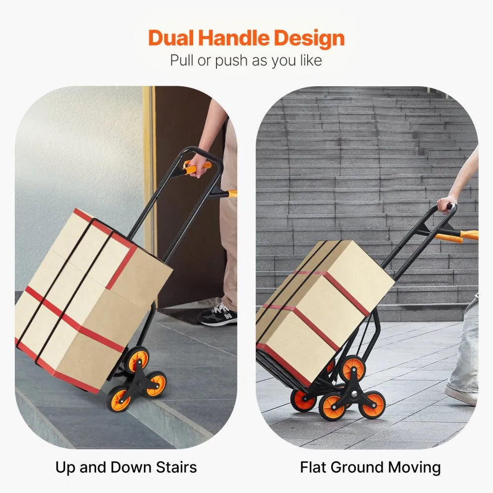 KT2027B - Heavy Duty Carbon Steel Stair Climbing Cart with 6 Wheels