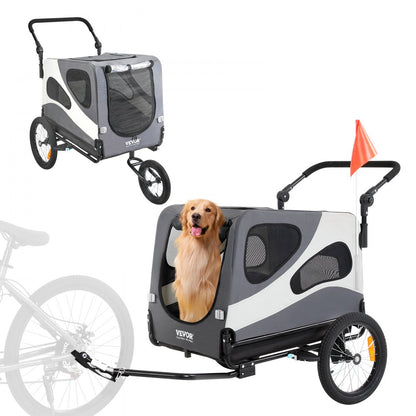 TS812 - 2-in-1 Pet Stroller & Bike Trailer, Holds Up to 100 lbs