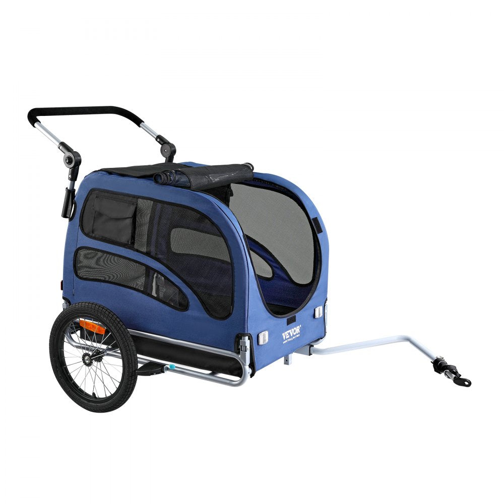TS815 - 2-in-1 Adjustable Dog Bike Trailer & Jogging Stroller, 100 lbs Capacity