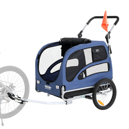 TS815 - 2-in-1 Adjustable Dog Bike Trailer & Jogging Stroller, 100 lbs Capacity