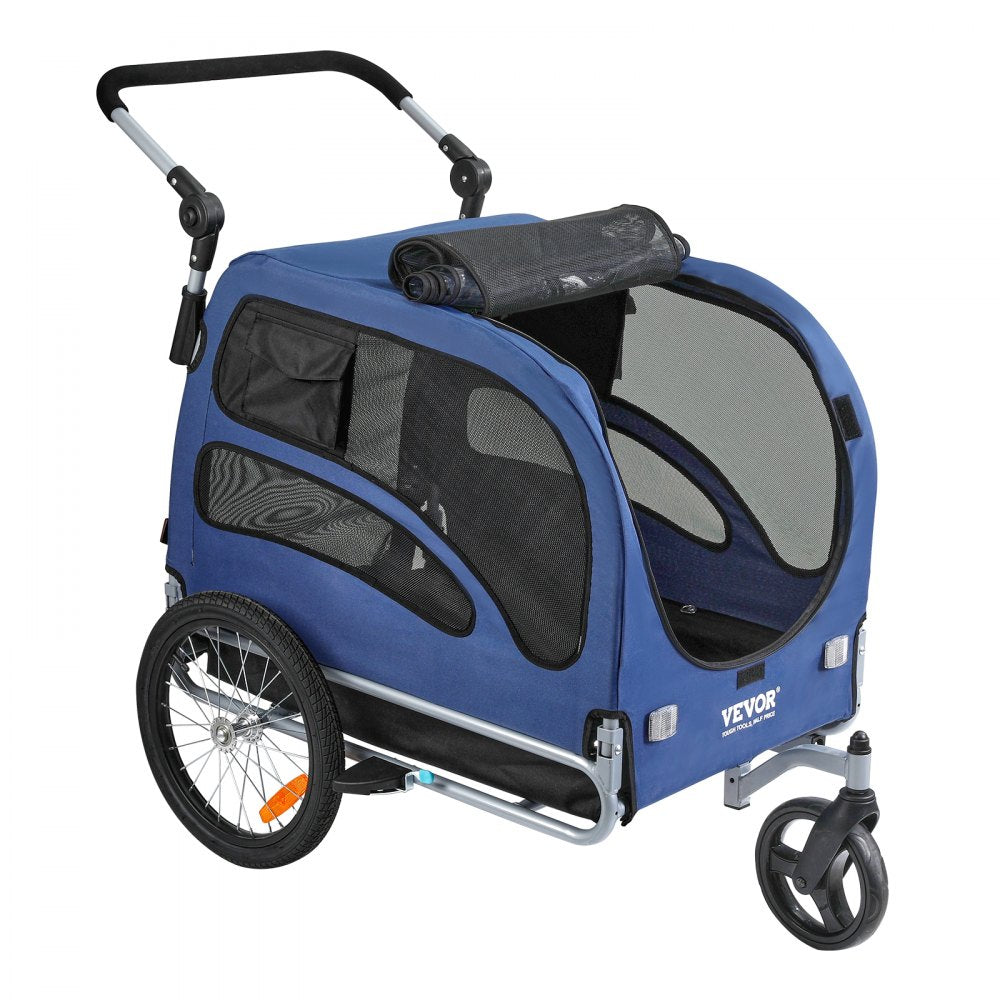 TS815 - 2-in-1 Adjustable Dog Bike Trailer & Jogging Stroller, 100 lbs Capacity
