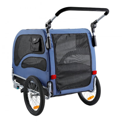 TS815 - 2-in-1 Adjustable Dog Bike Trailer & Jogging Stroller, 100 lbs Capacity