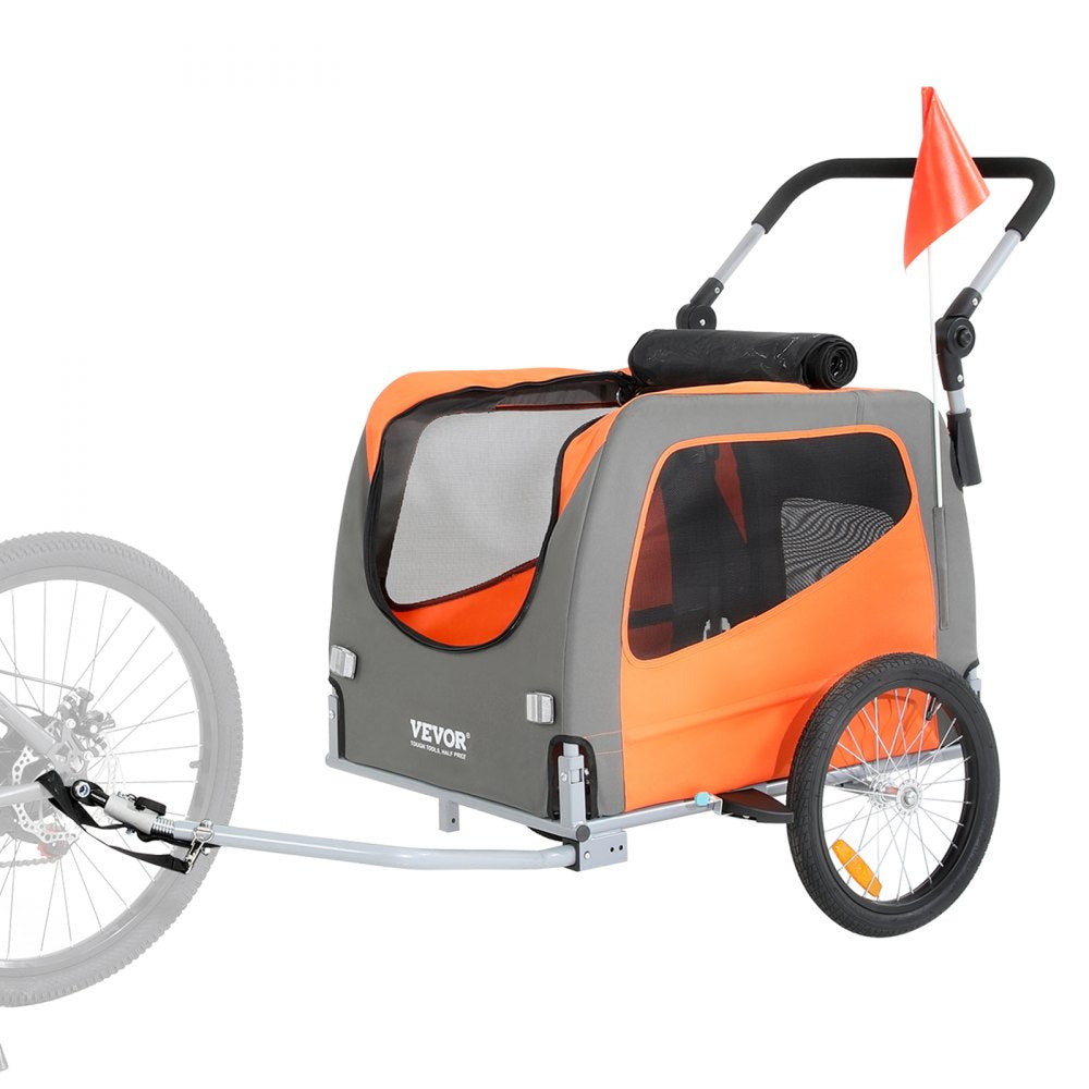TS806 - Versatile Dog Bike Trailer & Stroller, Supports 66 lbs, Quick Connect