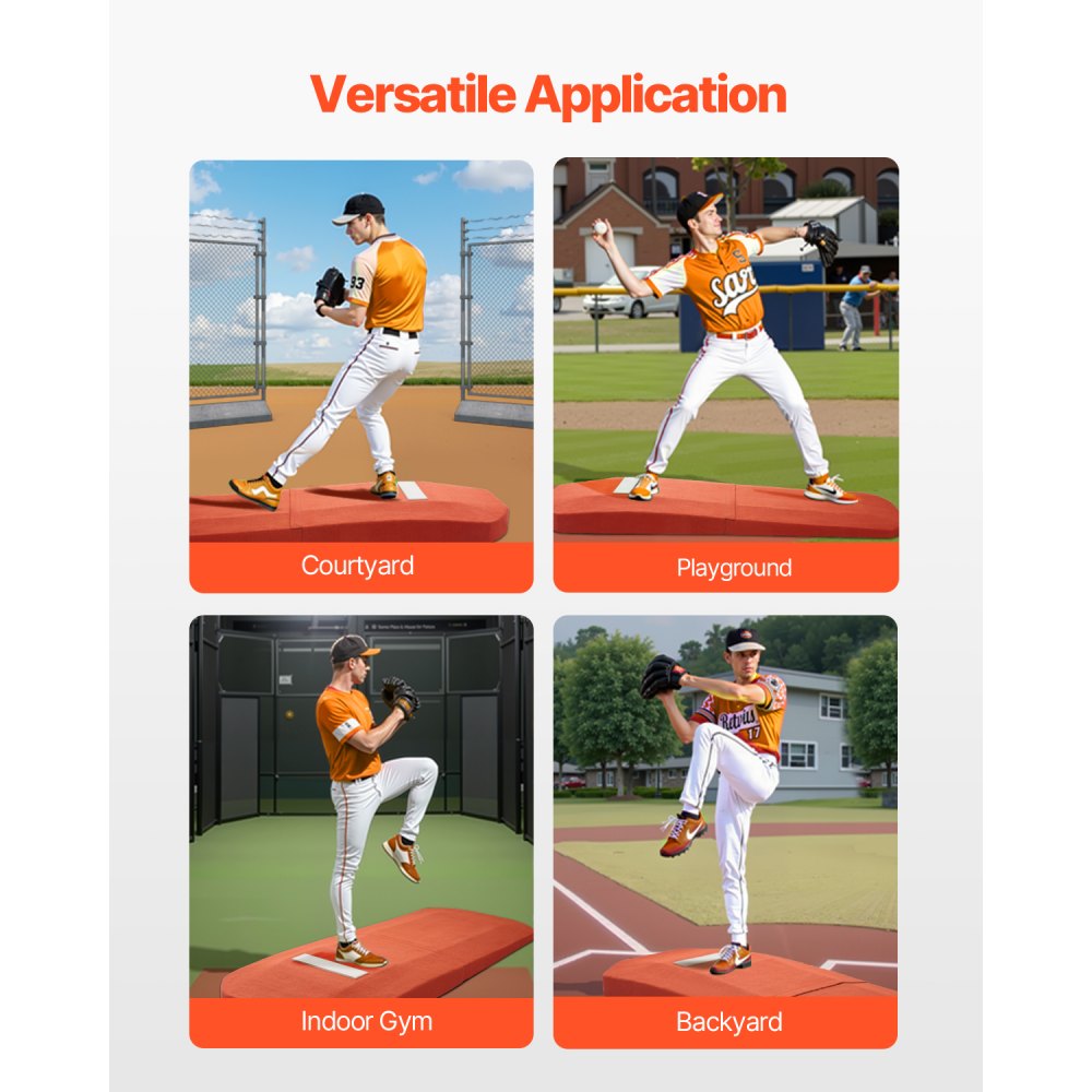 JNT-SS-03 - 127" Portable Pitching Mound with Non-Slip Turf and EVA Base