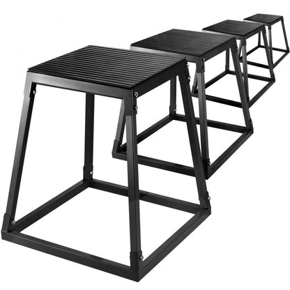 010114594315 - Set of 4 Durable Plyometric Boxes for Training