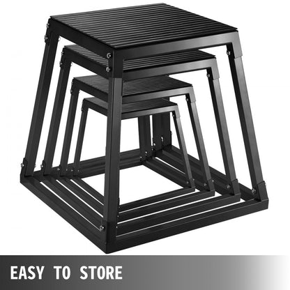 010114594315 - Set of 4 Durable Plyometric Boxes for Training