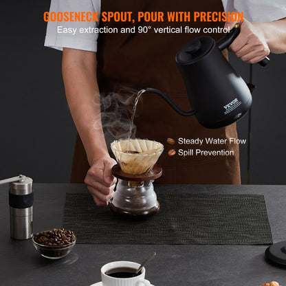 PY0805 - 1L Electric Gooseneck Kettle with Fast Boil & Precise Control