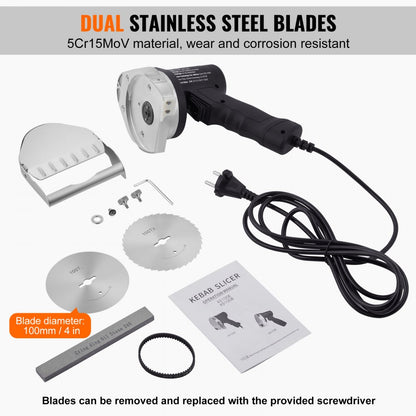KS-100E-1 - Wireless Electric Shawarma Knife for Precise Meat Slicing