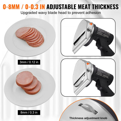KS-100B-1 - Cordless Electric Shawarma Knife with Adjustable Thickness