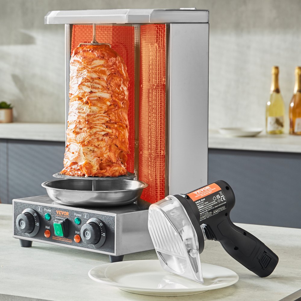 KS-100B-1 - Cordless Electric Shawarma Knife with Adjustable Thickness
