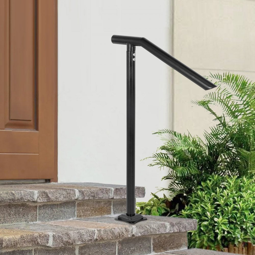 DLZ-3STEP - Sturdy Iron Handrail for 2-3 Steps, 441 lbs Capacity