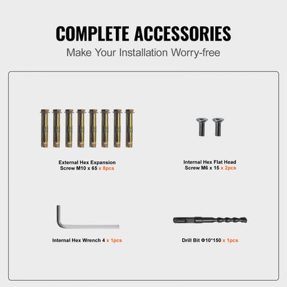 LZHG-3FT - Adjustable 36"x35" Outdoor Aluminum Handrail for 2-3 Steps