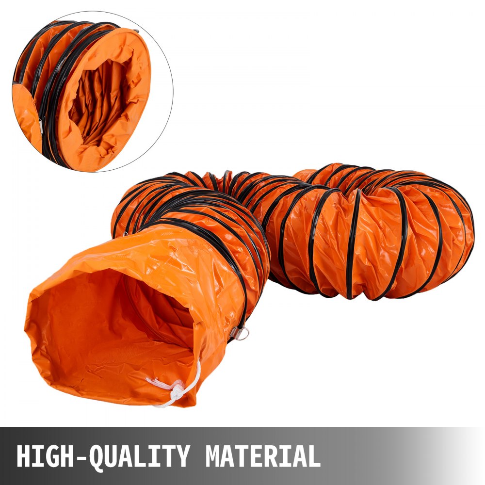 010327751566 - 16ft PVC Flexible Duct, 12in Diameter, Easy Install