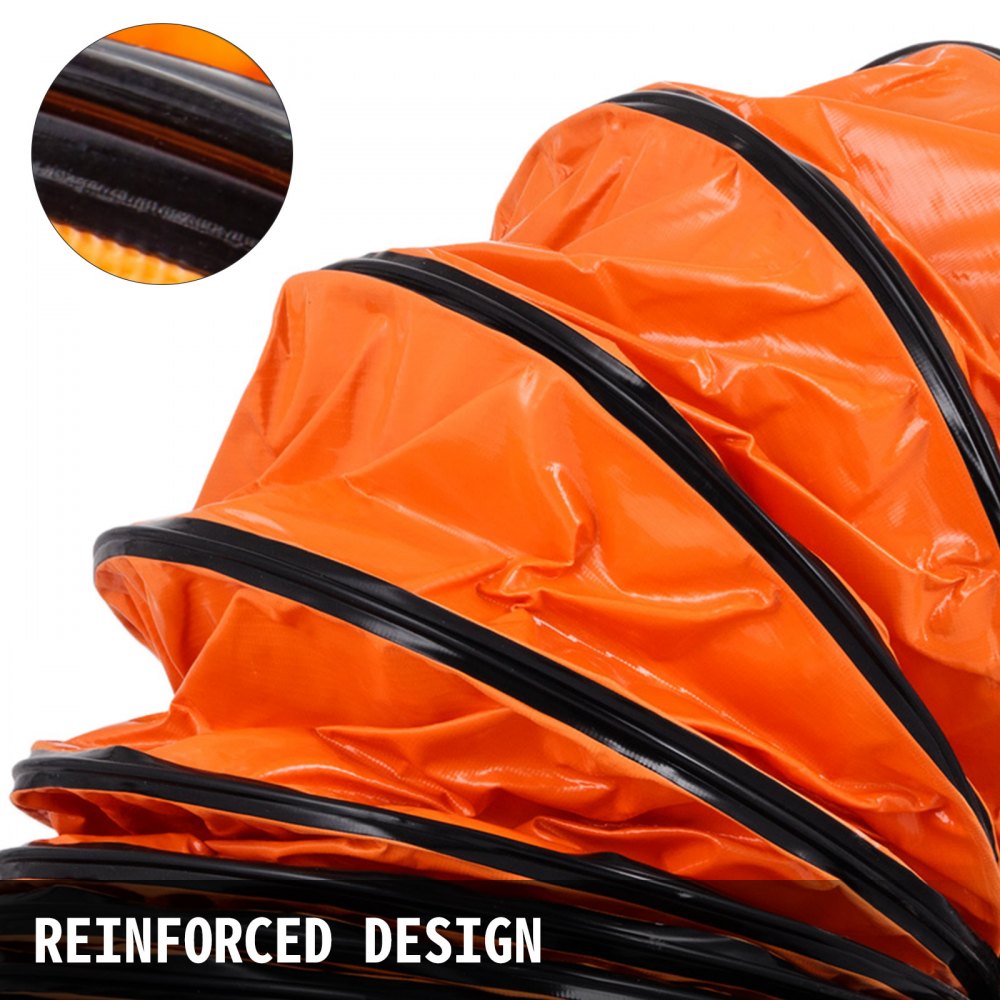 010327751566 - 16ft PVC Flexible Duct, 12in Diameter, Easy Install