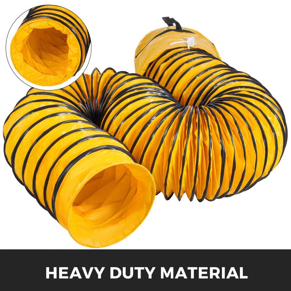 010765231905 - 12" Flexible PVC Duct with Quick-Connect and Storage Bag