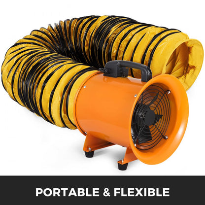 010765231905 - 12" Flexible PVC Duct with Quick-Connect and Storage Bag