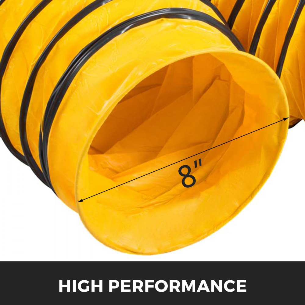 010765231905 - 12" Flexible PVC Duct with Quick-Connect and Storage Bag
