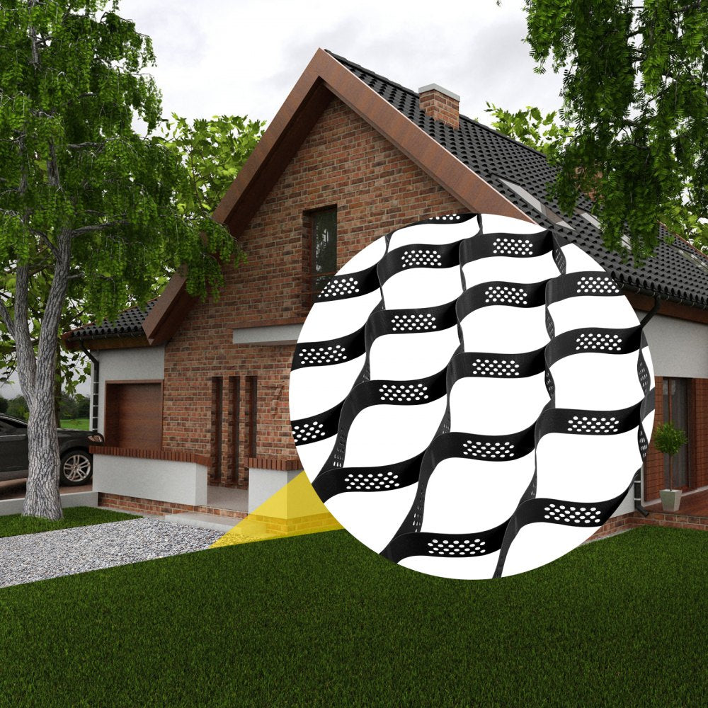 VV-TGGS25X9FT3INBDD - 25x9.5ft Heavy-Duty Geo Grid for Driveway Stabilization
