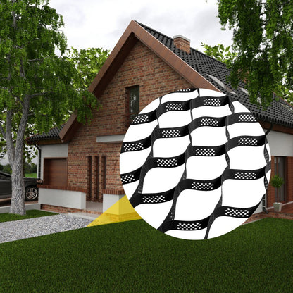 VV-TGGS25X9FT3INBDD - 25x9.5ft Heavy-Duty Geo Grid for Driveway Stabilization