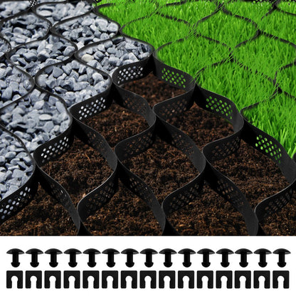 VV-TGGS25X9FT3INBDD - 25x9.5ft Heavy-Duty Geo Grid for Driveway Stabilization