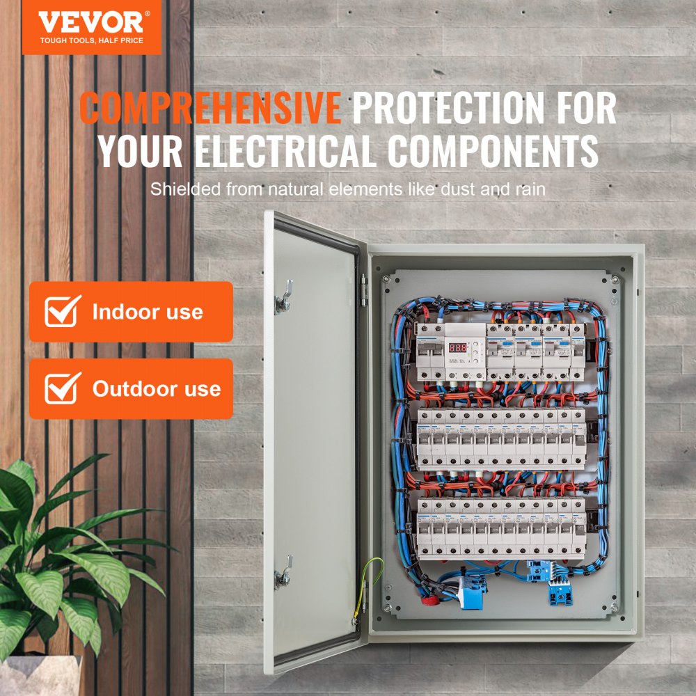 SPT-705025 - 28x20x10” Waterproof Cold Rolled Steel Electrical Enclosure