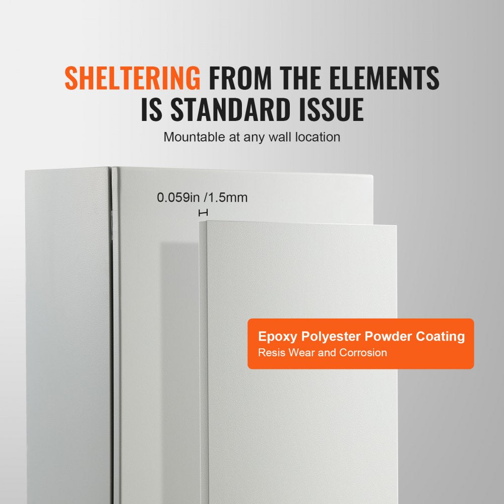 SPT-705025 - 28x20x10” Waterproof Cold Rolled Steel Electrical Enclosure