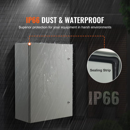 SPT-705025 - 28x20x10” Waterproof Cold Rolled Steel Electrical Enclosure