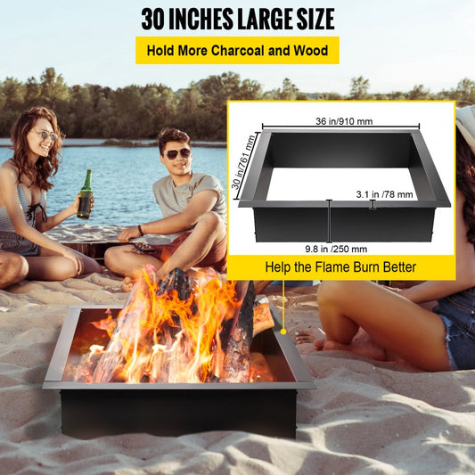 VV-FPR-FX-30 - Durable 30-Inch Steel Fire Pit Ring for DIY Projects