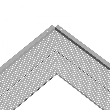 6in-104 - Aluminum Gutter Guard, 6" Width, DIY Leaf Filter System