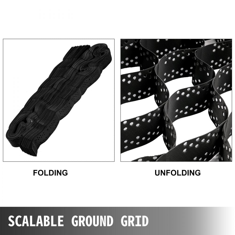 010760875047 - 9x17 ft HDPE Gravel Grid for Stabilization & Erosion Control