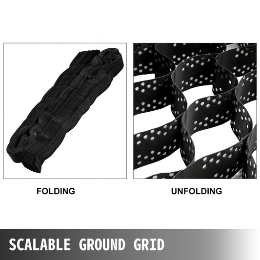 010760875047 - 9x17 ft HDPE Gravel Grid for Stabilization & Erosion Control