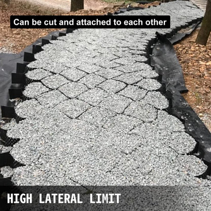 010760875047 - 9x17 ft HDPE Gravel Grid for Stabilization & Erosion Control