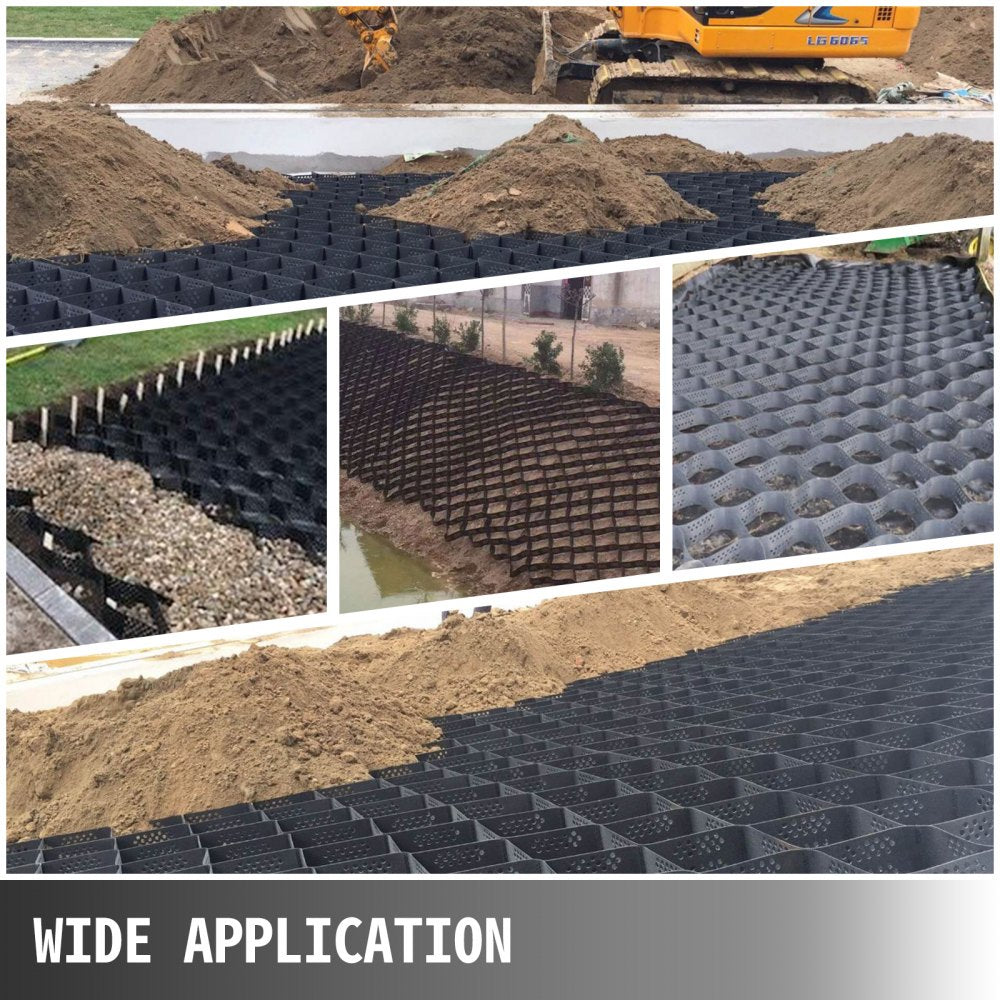 010760875047 - 9x17 ft HDPE Gravel Grid for Stabilization & Erosion Control