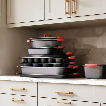 QT026 - 10-Piece Non-Stick Carbon Steel Bakeware Set for Every Baker