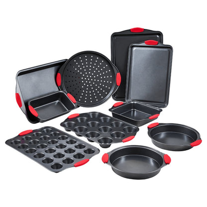 QT026 - 10-Piece Non-Stick Carbon Steel Bakeware Set for Every Baker