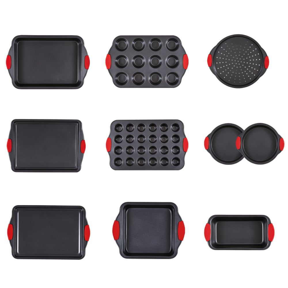 QT026 - 10-Piece Non-Stick Carbon Steel Bakeware Set for Every Baker