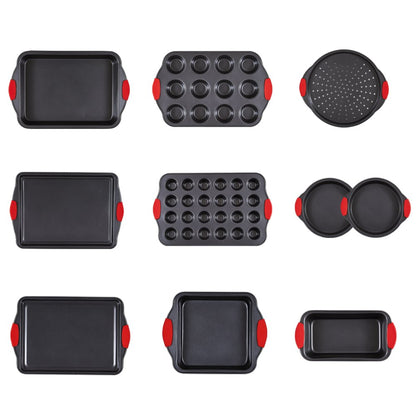 QT026 - 10-Piece Non-Stick Carbon Steel Bakeware Set for Every Baker