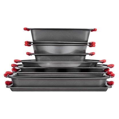 QT026 - 10-Piece Non-Stick Carbon Steel Bakeware Set for Every Baker